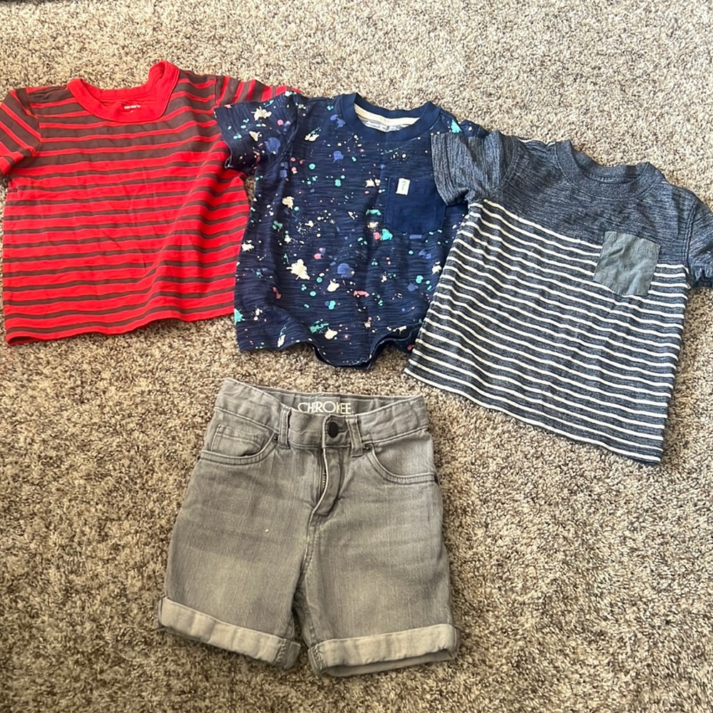 Carter’s and Cherokee Bundle!!! Tops and Shorts Size 2T